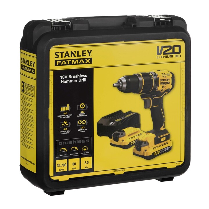 Trapano a batteria STANLEY SFMCD721D2K 18V
