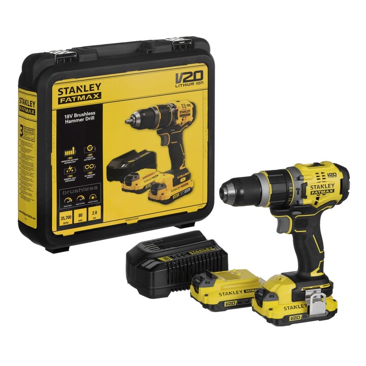 STANLEY SFMCD721D2K Akku-Bohrer 18V