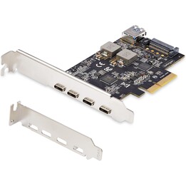 StarTech.com 5-Port USB PCIe Card, USB 3.2 10Gbps, PCI Express Card with 4x USB-C Ports, 1x USB-A Internal Port, USB PCIe Contro