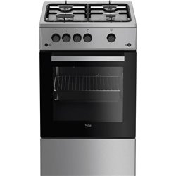 Cocina de Gas Beko Fsg52020fx Idependiente 4 Zonas Plata