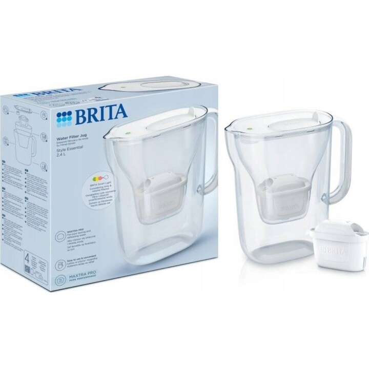 Jarra con filtro de polipropileno Brita Style Essential+1 Maxtra Pro (blanca)