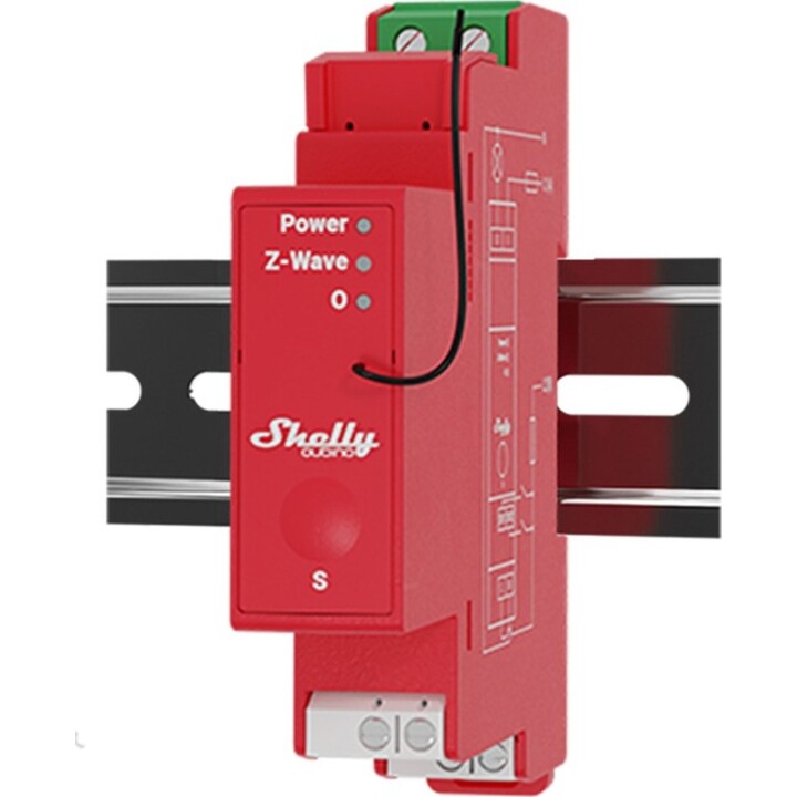Shelly Relais "Wave Pro 1PM" max 16A Z-Wave DIN-Schiene
