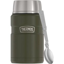 Termos na jedzenie 710 ml z składaną łyżką i kubkiem THERMOS - zieleń wojskowa