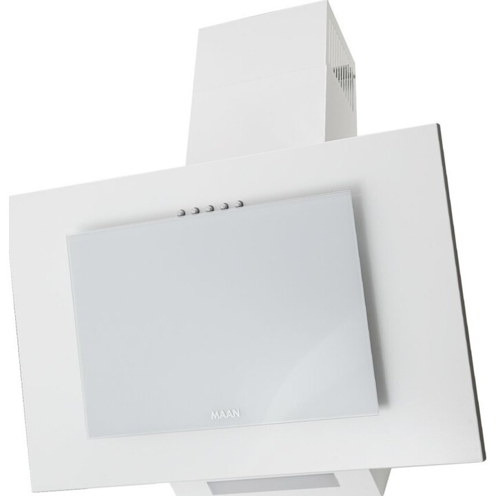 Maan Vertical Pg, 60 cm vertical wall-mounted extractor hood with LED lighting and washable filters, White