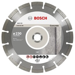 Bosch Disco de corte de diamante para hormigón 230 mm 22,23 mm