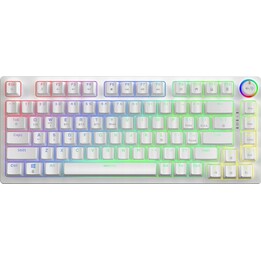 Savio Phenix White Wireless Mechanical Keyboard, Gateron Red Pro, ABS