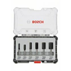 BOSCH MILLING CUTTER SET 6pcs. HANDLE 8mm STRAIGHT