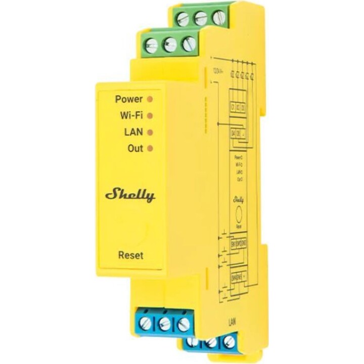 Shelly Relais "Pro RGBWW PM" WLAN LED Lichtcontroller LAN BT