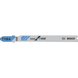 Bosch Blade T118A Metal 100-Piece Jigsaw Blade Set for Professional Metalwork Tasks