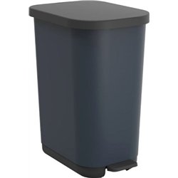 Rotho Ribo Pedal Waste Bin Blue 35L