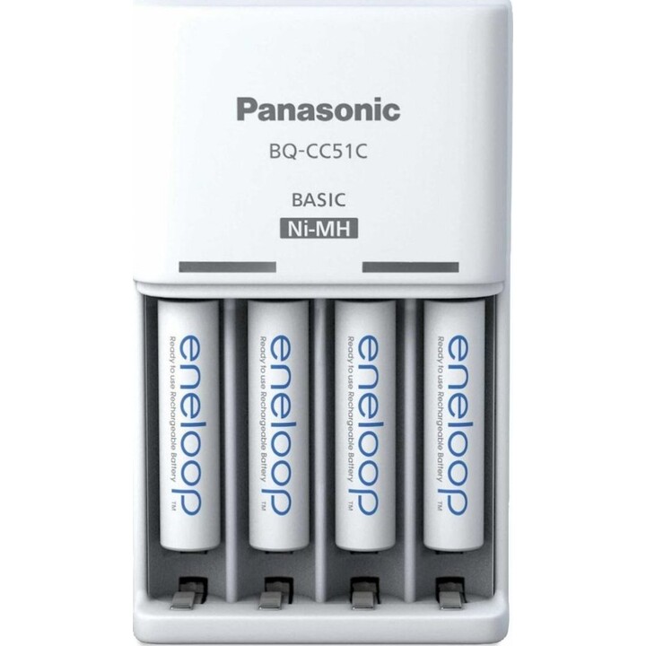 Panasonic Basic Charger + 4X AAA Eneloop 800 Mah