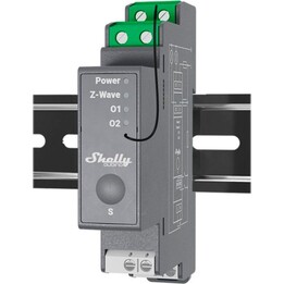 Relé Shelly máx. 25 A bifásico 2 x 16 A Z-Wave