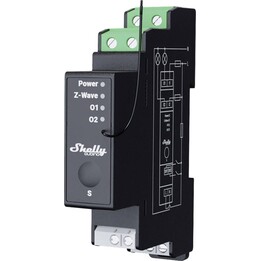 Relé de montaje en riel DIN Shelly Qubino Wave PRO 2PM Z-Wave