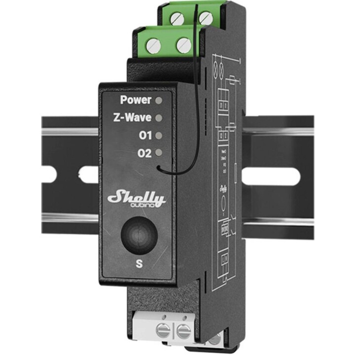 Shelly Relais "Wave Pro 2PM" max 25A Z-Wave DIN-Rail