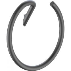 Percha redonda Deante Silia ADI_D611 para baño Negro titanio