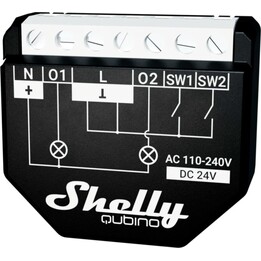 Shelly Relais "Wave 2PM" max. 16A 2 Kanäle Unterputz Messfunktion