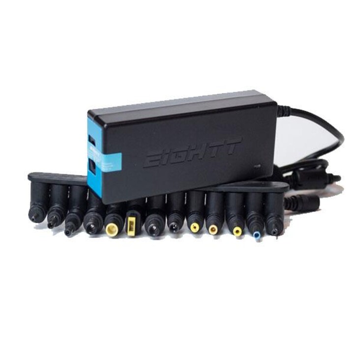Carregador universal automático para laptop 90W / 13 conectores / Eightt / EC90