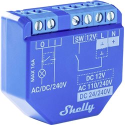 Actuador Shelly Plus 1 con Bluetooth y Wi-Fi, Control de 1 circuito