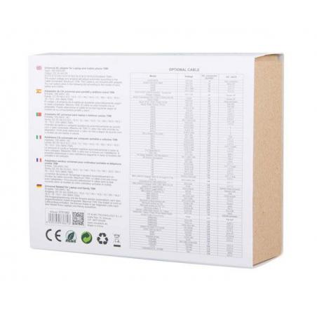 70W Automatic Universal Laptop Charger / USB / Black / MT661