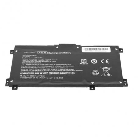 Batería compatible para portátil HP LK03XL 11.55V 3500mAh Movano