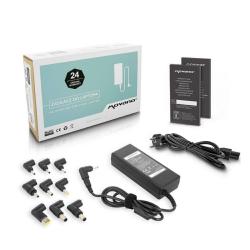 Caricabatterie universale automatico per laptop Movano da 90 W / 10 connettori