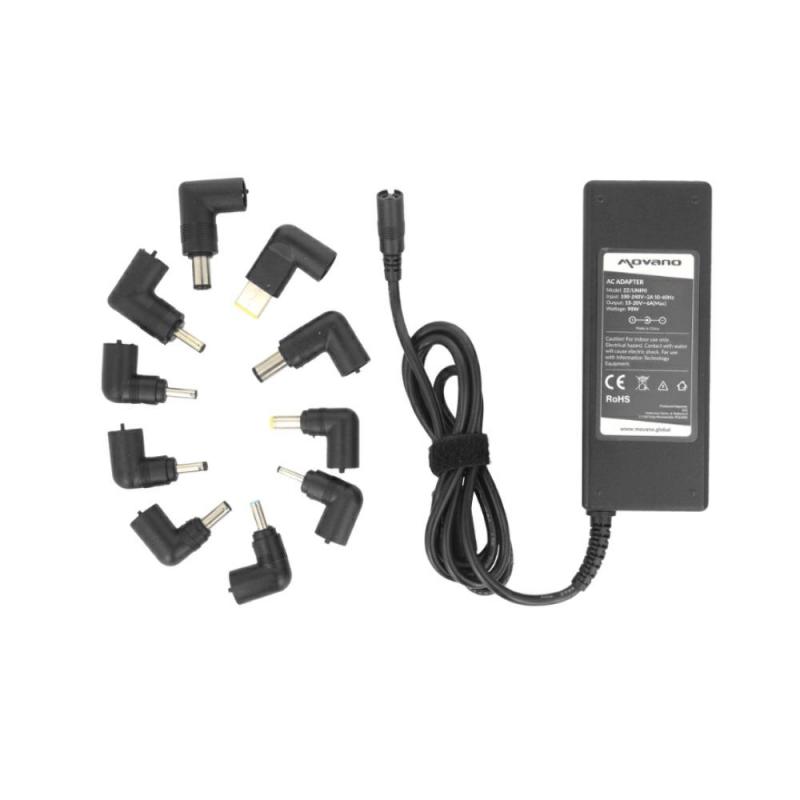 Movano 90W Automatic Universal Laptop Charger / 10 Connectors