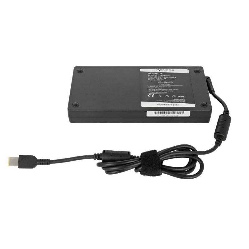 Carregador para laptop Lenovo 300W 20V 15A Conector retangular Movano