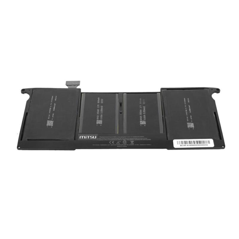 Kompatibler Akku für Apple A1370 Laptop, 7,3 V, 5200 mAh, 38 Wh, Mitsu