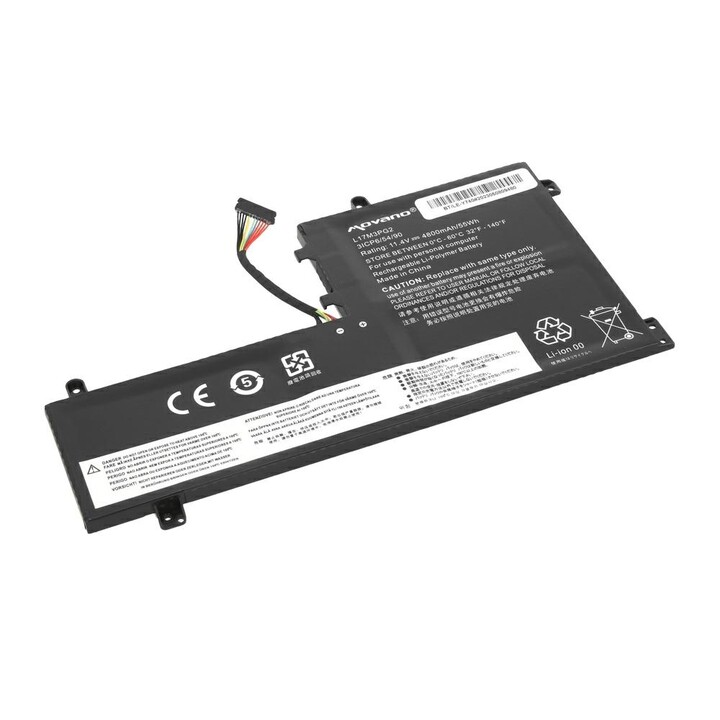 Batterie compatible pour ordinateur portable LENOVO L17C3PG1 11,4 V 4650 mAh Movano