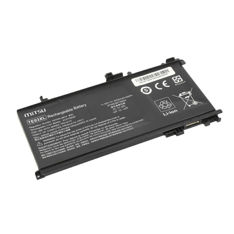 Batería compatible para portátil HP TE03XL 11.55V 3400 mAh Mitsu