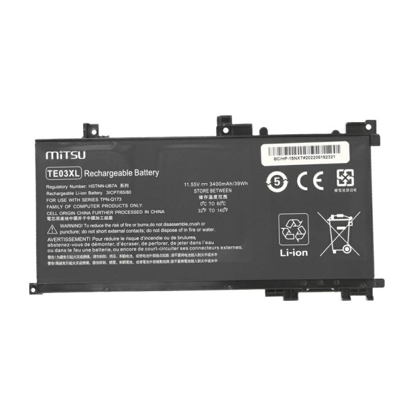 Batería compatible para portátil HP TE03XL 11.55V 3400 mAh Mitsu