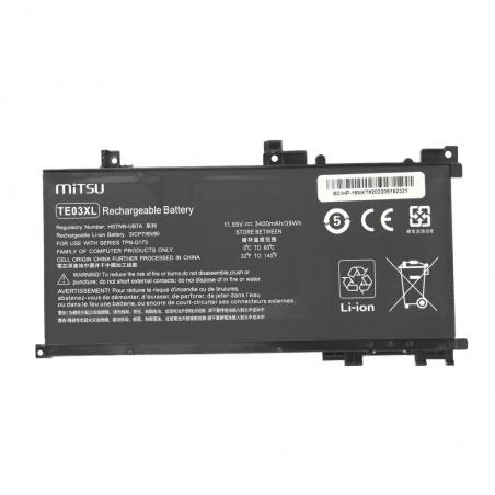 Batería compatible para portátil HP TE03XL 11.55V 3400 mAh Mitsu