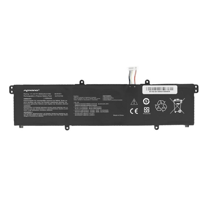 Compatible Battery for ASUS B31N1911 11.4V 3600mAh Movano Laptop
