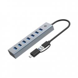 Hub usb 3.0 conceptronic hubbies21g 7 puertos usb-c a 7xusb-a