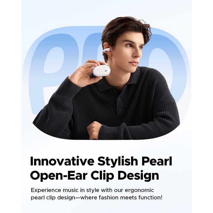 SoundPeats PearlClip Pro Blanco - Écouteurs Bluetooth