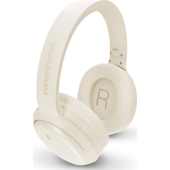 Bluetooth Energy Sistem Cream Rizz-Headset, 50-Stunden-Akku, Schnellladung, mehrere Geräte.