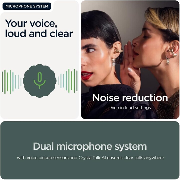 Auricolari wireless Motorola Moto Buds Loop per chiamate/musica/sport/uso quotidiano Bluetooth verde