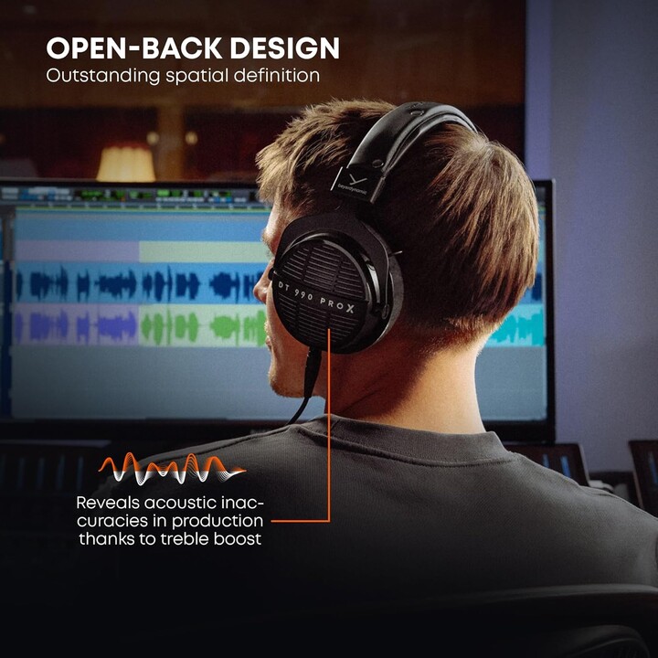 beyerdynamic DT 990 PRO X Open-Back Studio Headphones for Critical Listening and Editing