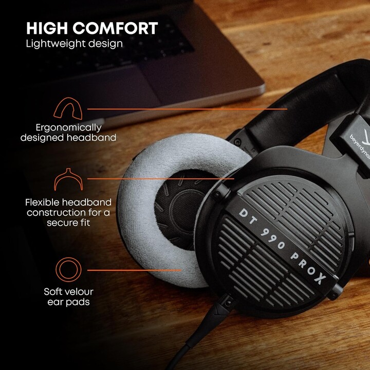 beyerdynamic DT 990 PRO X Open-Back Studio Headphones for Critical Listening and Editing