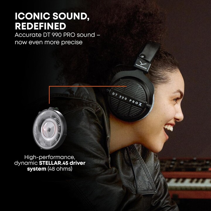 beyerdynamic DT 990 PRO X Open-Back Studio Headphones for Critical Listening and Editing