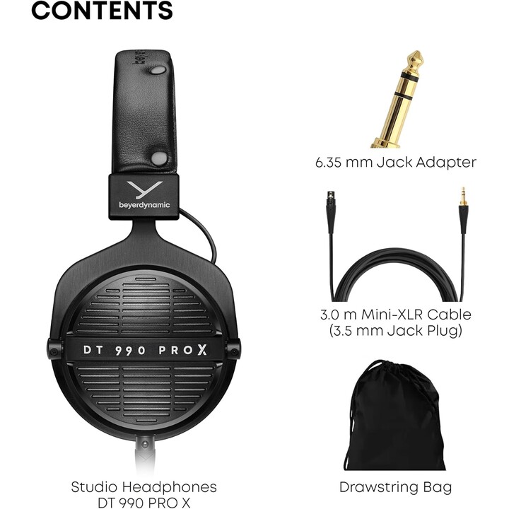 beyerdynamic DT 990 PRO X Open-Back Studio Headphones for Critical Listening and Editing
