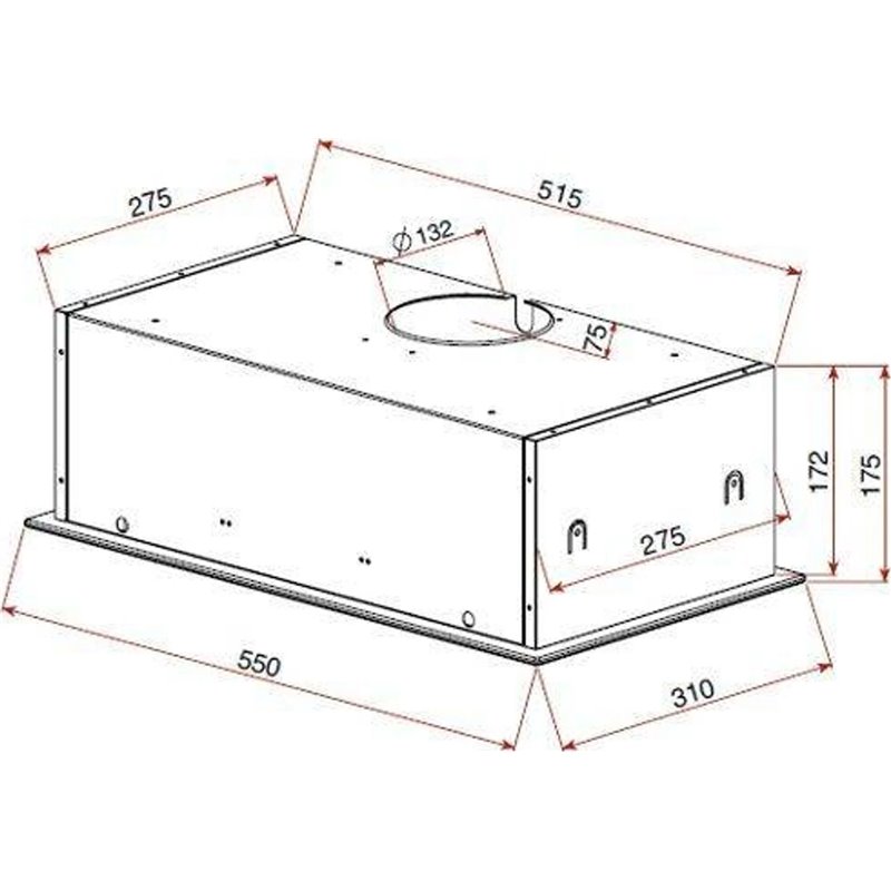 Campana TEKA GFG-2 55cm Negro