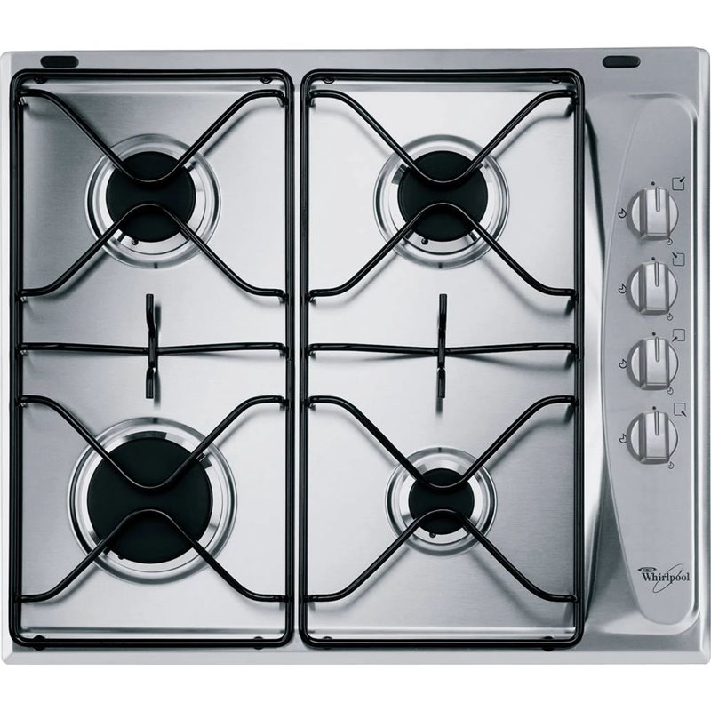 Whirlpool AKM 268/IX placas Inox Placa a gás embutida 4 zona(s)