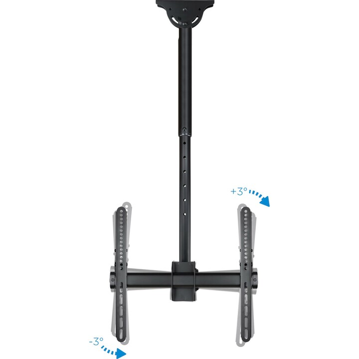 Tooq LPCE1155TSLI-B Supporto da soffitto regolabile / inclinabile / allungabile per TV 32-55 '/ fino a 50 kg