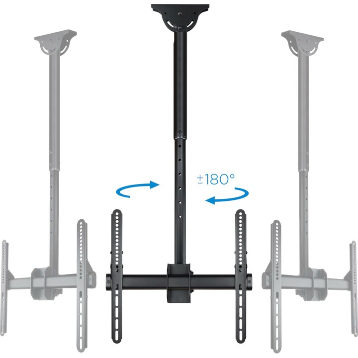 Tooq LPCE1155TSLI-B Adjustable / Tilting / Extendable Ceiling Mount for TV 32-55 '/ up to 50kg