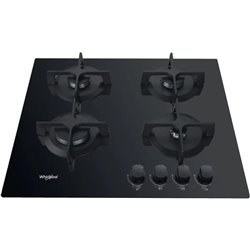 Placa de Gas Whirlpool AKT 616/NB 4 zonas 60cm Negro