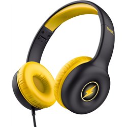 Auriculares Infantiles Trust Nouna Kids/ con Micrófono/ Negros