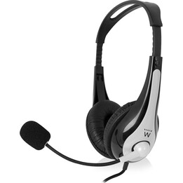 Ewent Ew3565 Wired Headphones and Headset Headband Calls/Music USB Type A Black, White