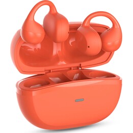 Fones de ouvido Bluetooth SPC Boost Clip com estojo de carregamento/bateria com duração de 6 horas/vermelho
