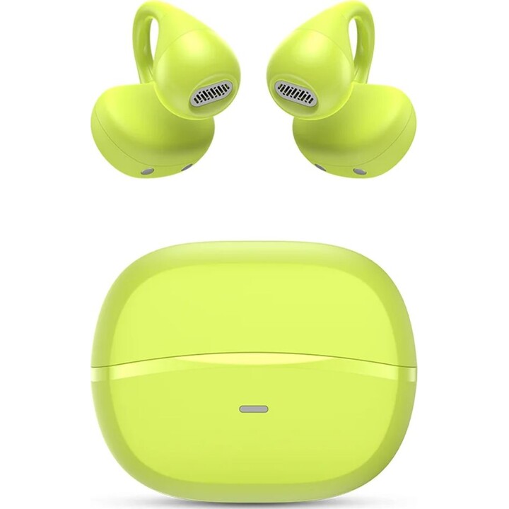 Casque Bluetooth SPC Boost Clip avec étui de chargement/Autonomie 6 h/Vert citron